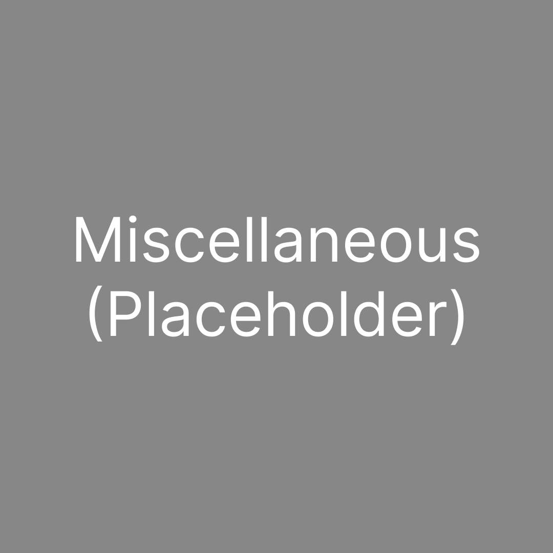 Miscellaneous