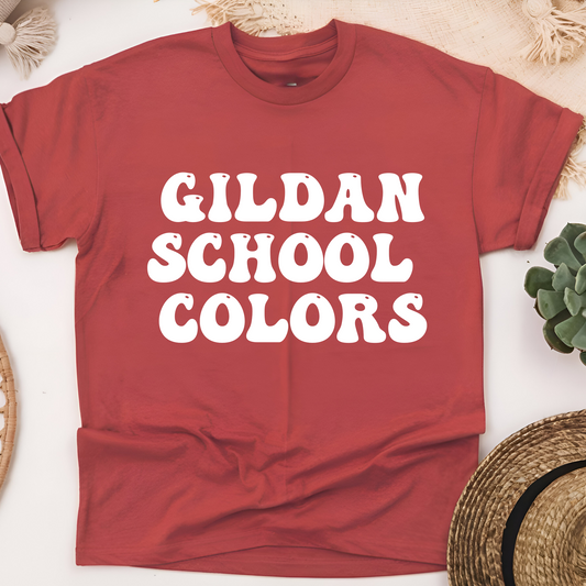 Gildan 5000 Heavy Cotton T-Shirt (SCHOOL COLORS)